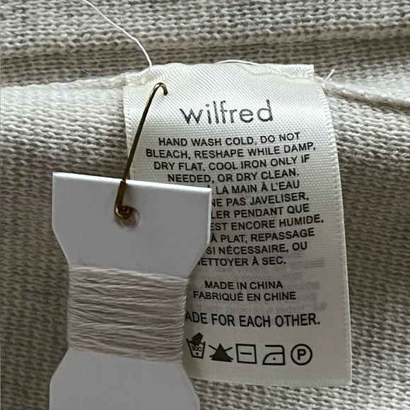 Aritzia Wilfred Belize Cardigan in Heather Birch in Sz M - Picture 8 of 9